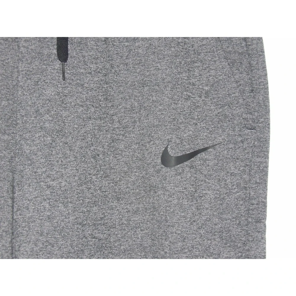 Nike Dri-Fit Standard Fit Gray Draw String Lined Sweatpants Men's Large